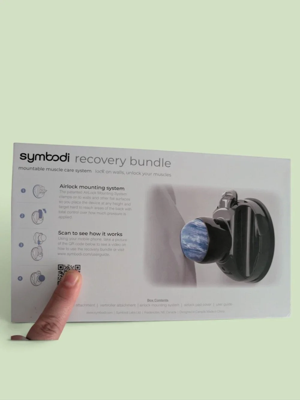 Symbodi Recovery Bundle Vertiroller - Black- NIB